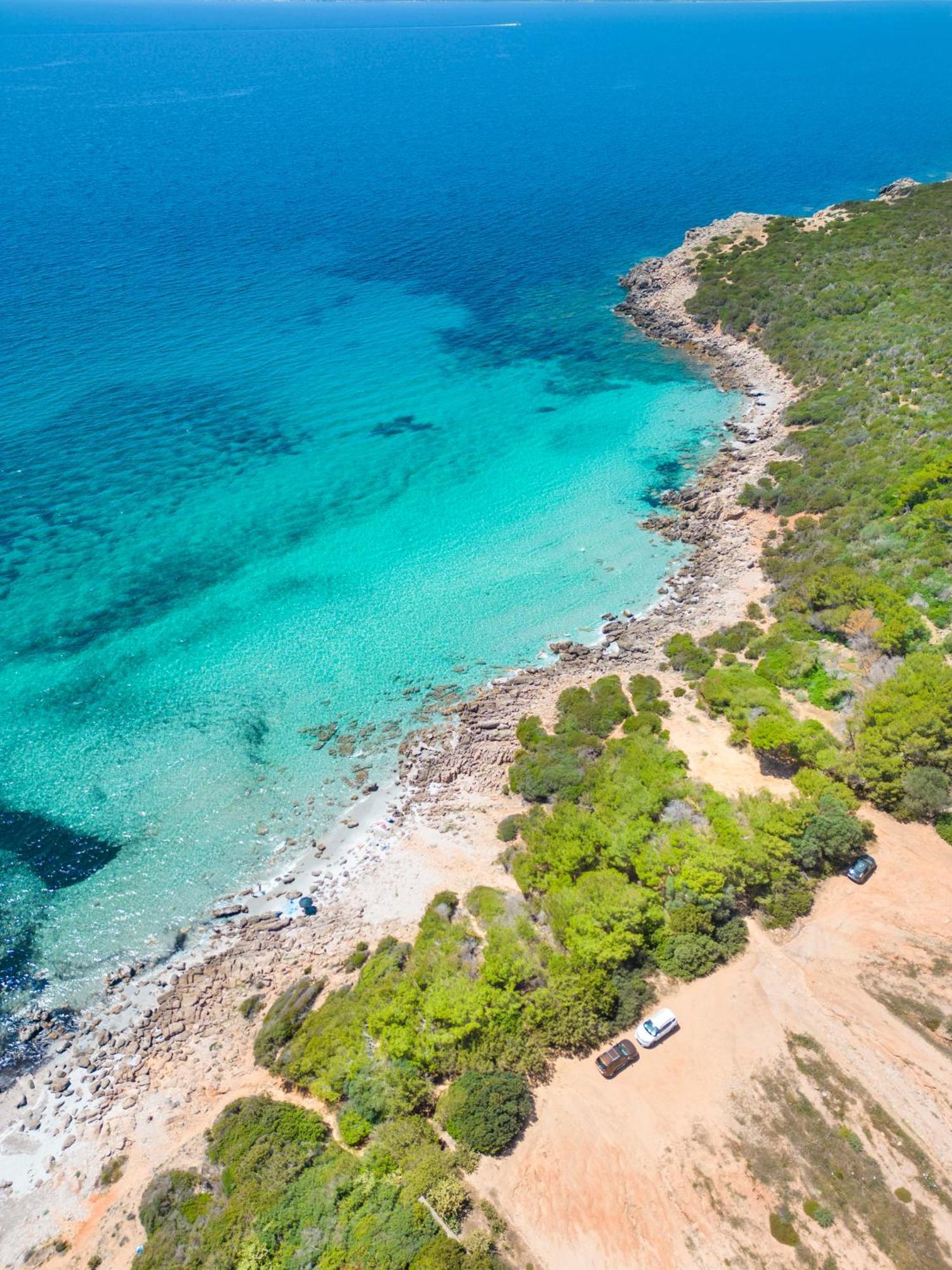 Rustico Porto Pino 30 Mt Dalla Spiaggia Esterno foto