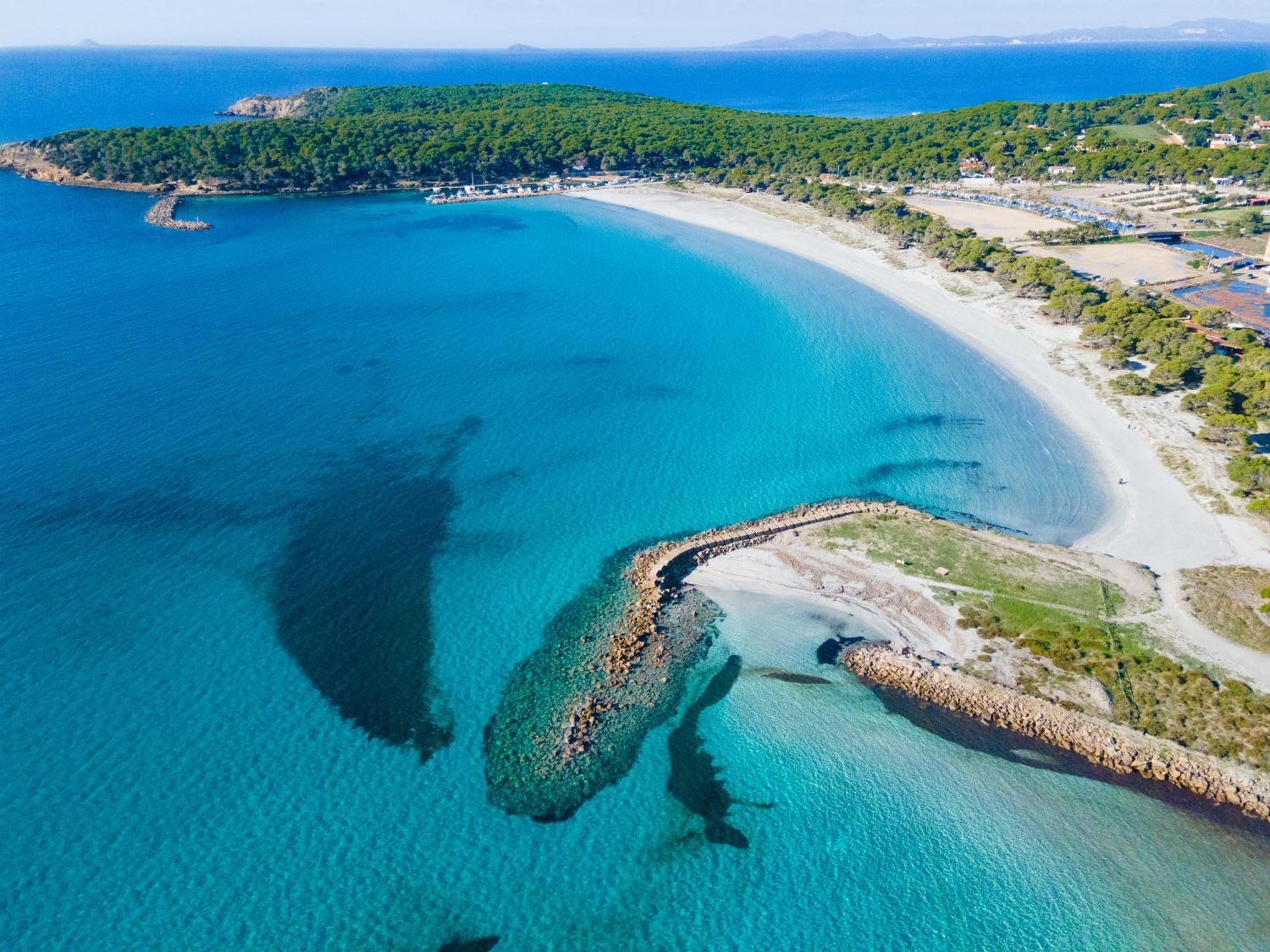 Rustico Porto Pino 30 Mt Dalla Spiaggia Esterno foto